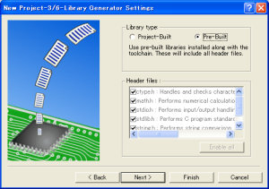 Library Generator Settings